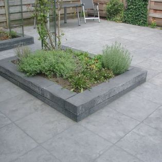 Betonbiels Antraciet 120x20x12cm