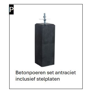 Beton funderingsset voor basisconstructie A