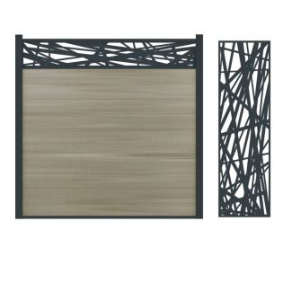 Boston Aluminium Decors Hera Verticaal 60x180cm Ral 7016