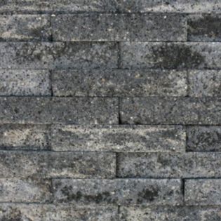 Muurblok Antraciet Rockface 10x15x60cm