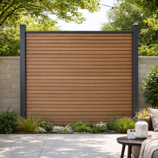 NexaFence Rhombus Teak 180x180cm