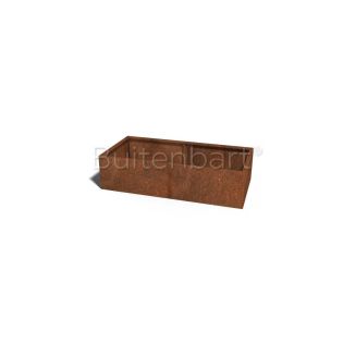 Cortenstaal Plantenbak Rechthoek XL 160x80cm, hoogte 40cm