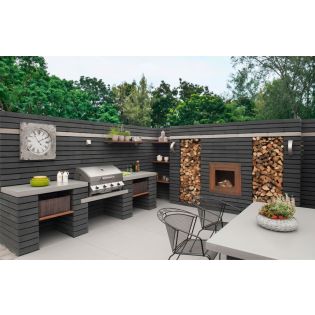 Muurblok Designo Dark 10x15x60cm