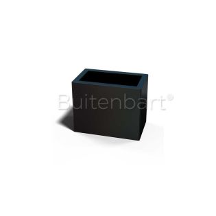 Gepoedercoat Staal Zwart Plantenbak Rechthoek 30x60cm, hoogte 40cm