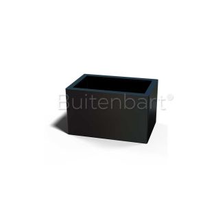 Gepoedercoat Staal Zwart Plantenbak Rechthoek 40x80cm, hoogte 60cm