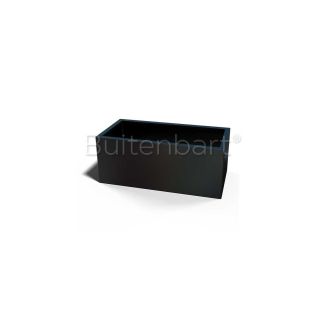 Gepoedercoat Staal Zwart Plantenbak Rechthoek 50x100cm, hoogte 40cm