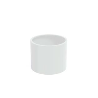 Gepoedercoat Aluminium Wit Plantenbak Rond diamter 100cm, hoogte 80cm