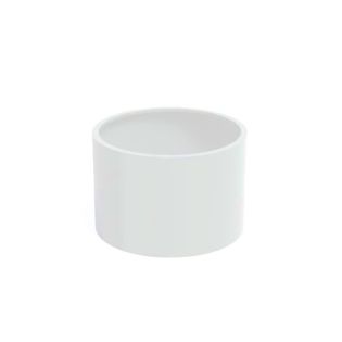 Gepoedercoat Aluminium Wit Plantenbak Rond diamter 120cm, hoogte 80cm