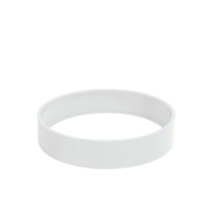 Gepoedercoat Aluminium Wit Plantenbak Rond diameter 200cm, hoogte 40cm