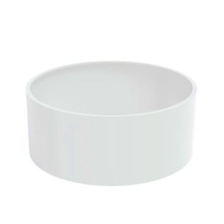 Gepoedercoat Aluminium Wit Plantenbak Rond diamter 200cm, hoogte 80cm