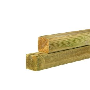 Grenen groen geimpregneerde paal 6,8x6,8x180cm