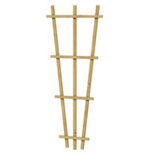 Grenen V-trellis 30-65 x 150 cm, groen geïmpregneerd.