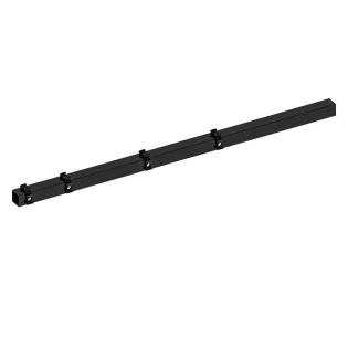 Hillfence h.paal+aansluitingset afdekkap 6x6x160cm zwart