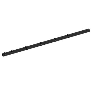 Hillfence h.paal+aansluitingset afdekkap 6x6x240cm zwart