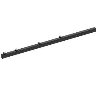 Hillfence metalen paal+aansluitingset afdekkap 6x4x160cm zwart