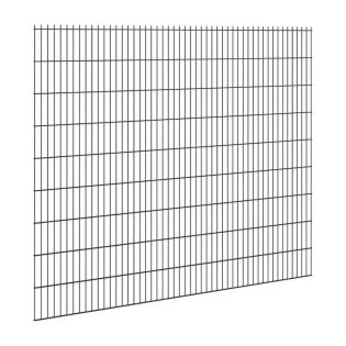 Hillfence metalen scherm dubbele staafmat 250x183cm zwart
