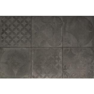 Keramische tuintegel Concrete Decor Graphite Tre 60x60x3cm