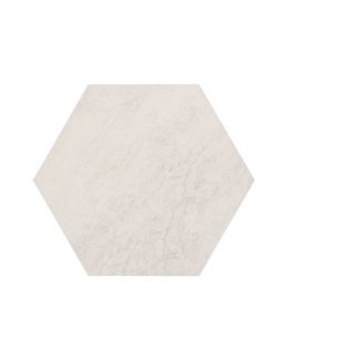 Keramische Zeshoek tegelQuarzite Bianca Ø60x52x2cm