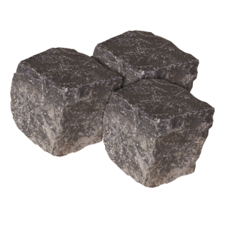 Kinderkop Basalt 8x11cm per m2