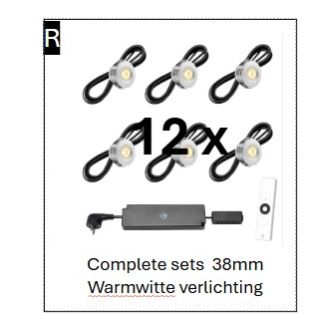 Lichtpakket 2 Zilver [12 spots]