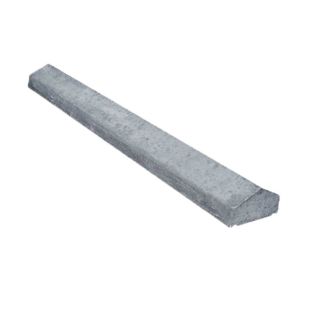 Muurafdekplaat met punt Beton Grijs 25x100x5cm