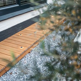 Nine rondom zwart grondspot 12v