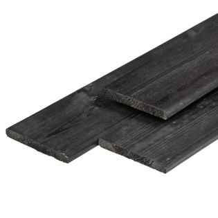 Vuren Midden Europees Zwart gespoten Gedroogd en Tuinplank Vuren Midden Gedroogd en Geschaafd 1.6x14