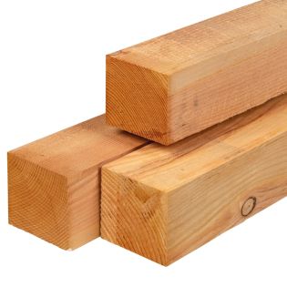 Douglas Paal Ongedroogd en Fijnbezaagd 15.0x15.0x300cm