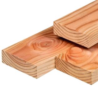 Ligger Douglas Gedroogd en Geschaafd Ronde hoek 6,5x21,0x400cm