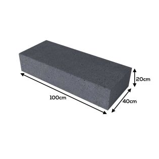 Oud Hollandse Traptrede Antraciet 100x40x20cm