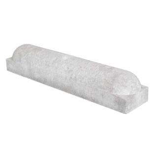 Parkeerband Stootband Grijs 2 ronde zijkanten 20x17x95cm