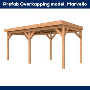 Prefab Overkapping Marvello Basisconstructie A 3.44x3.14