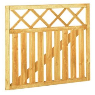 Rechthekpoort met trellis 100 x 90 cm, groen geïmpregneerd.