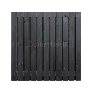 Trendline Privacy Plus Schuttingscherm 180x180cm, Grenen Zwart gespoten, 16mm