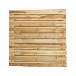 Trendline Schuttingscherm HORIZONTAAL 180x180cm, Grenen Groen Geimpregneerd, 16mm