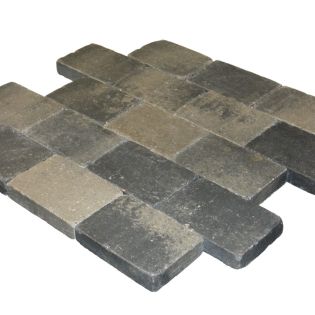 Trommelsteen GrijsZwart 20x30x6cm