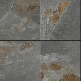 Keramische tuintegel Varia Antracite 60x60x3cm