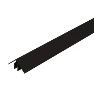 WEO Alu Klikprofiel 50x50mm 300cm Ebony Black
