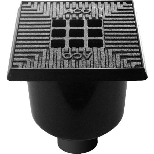 ACO Vloerput Kunststofrand + Gietijzer Rooster