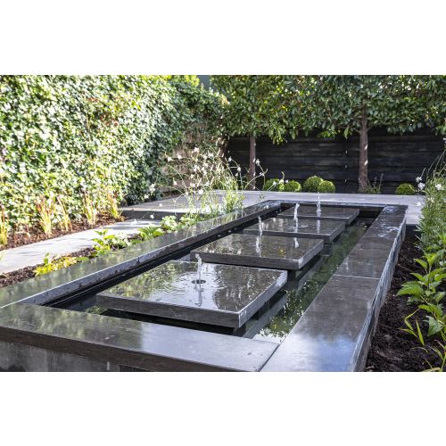 Afdekplaat en vijverrand Chinees Hardsteen Gezoet 100x20x3