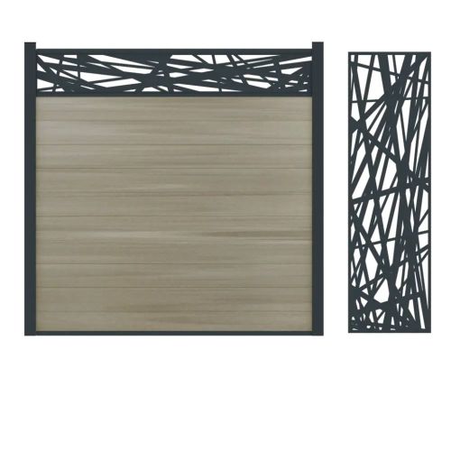 Boston Aluminium Decors Hera Horizontaal 180x30cm Ral 7016