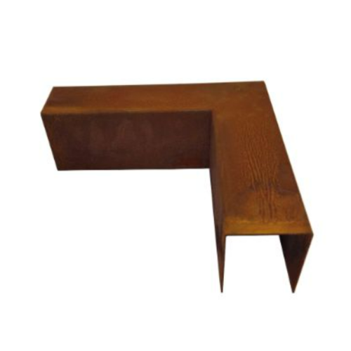 Corten Opsluitband Hoekstuk Afdekker 20x6x6cm - tbv 6cm band