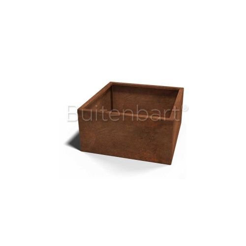 Cortenstaal Plantenbak Vierkant 80x80cm, hoogte 80cm