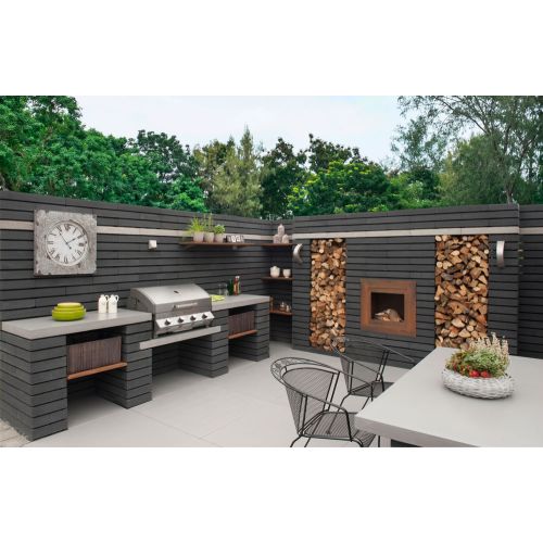 Muurblok Designo Dark 10x15x60cm