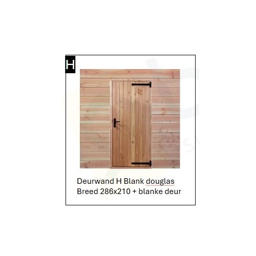 Deurwand Naturel BREED met Naturel deur