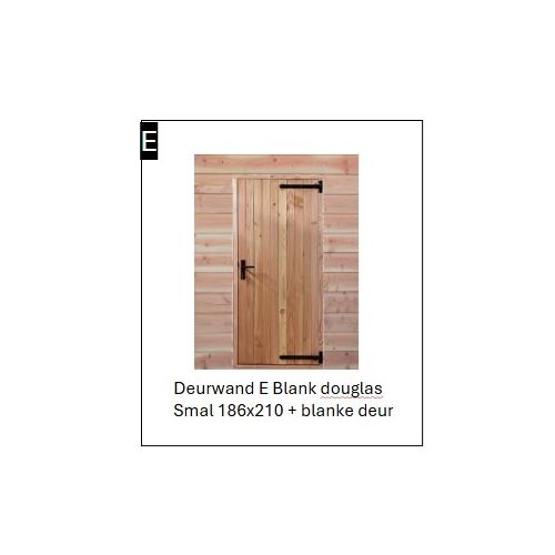 Deurwand Naturel SMAL met Naturel deur