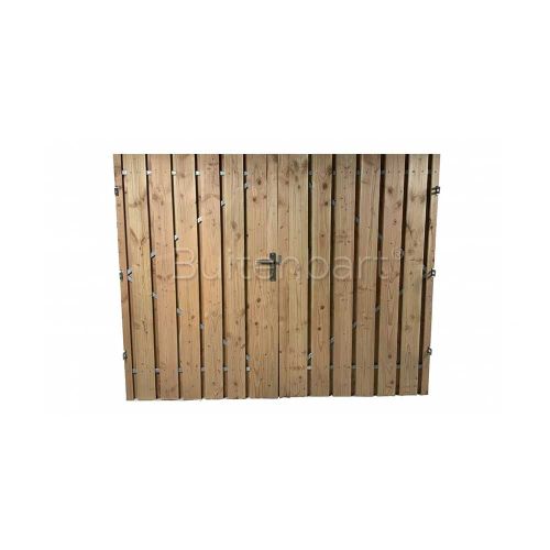 Dubbele Tuinpoort Trendline Easy Douglas Geschaafd Onbehandeld 280x190cm Linksdraaiend