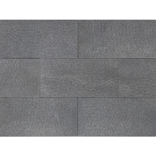 Gabro Antracite Waterjet met facet 40x80x3