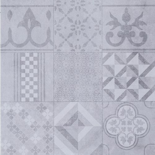 GeoCeramica topplaat Mosaik Grey 60x60x1cm