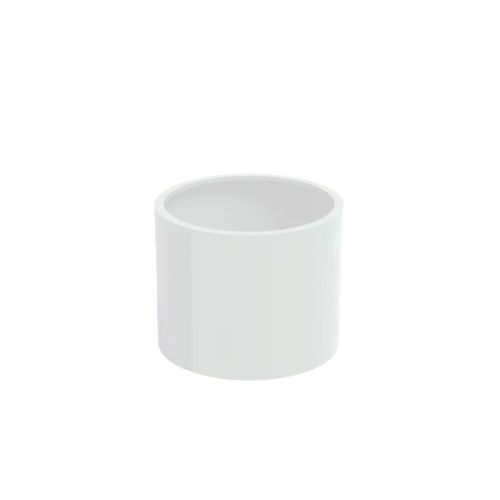 Gepoedercoat Aluminium Wit Plantenbak Rond diamter 100cm, hoogte 80cm